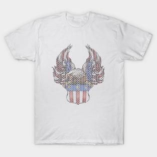 Typographic eagle T-Shirt